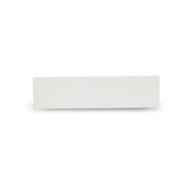 X-Style Modern Dining Room Bench with Wood Seat, 60" x 15" x 18", Pure White