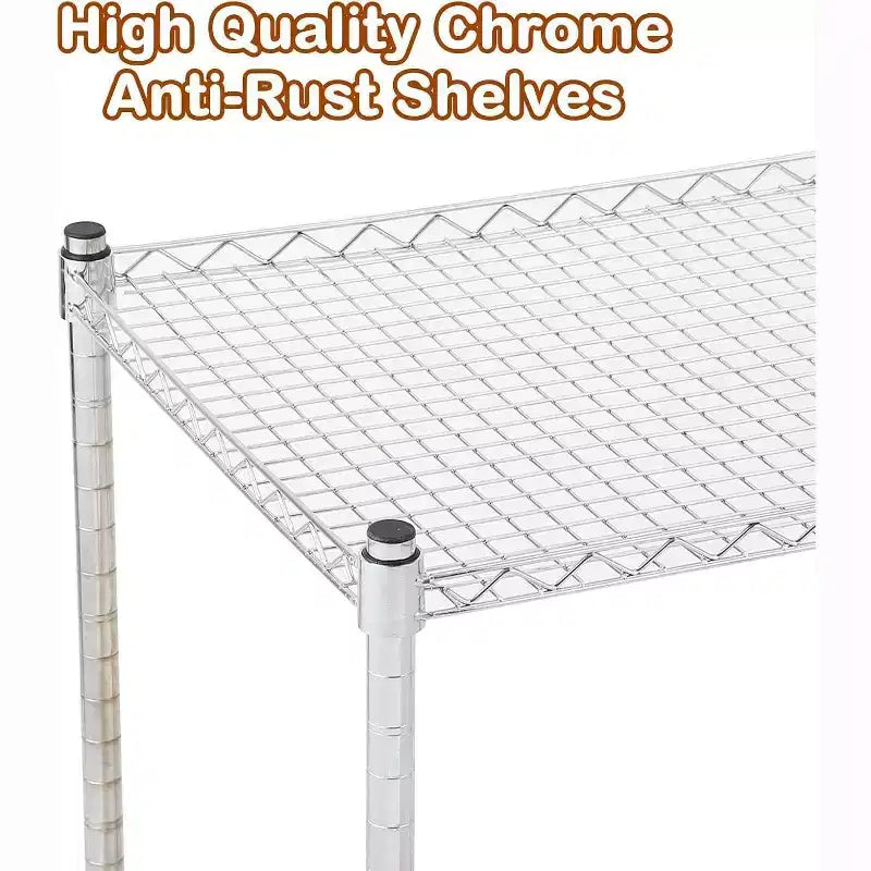 Kitchen Utility Cart, Metal Removable Storage Cart with Wheels and Handle, Commercial Grade Utility Cars, Kitchen, Workshop