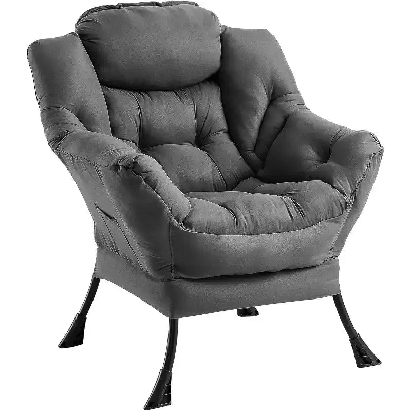 Acekool Modern Lounge Chair - Slim Profile Armchair for Small Spaces