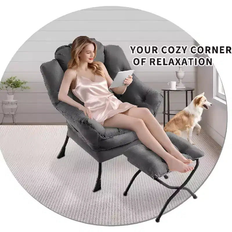 Fauteuil de salon moderne - Fauteuil à profil fin pour petits espaces