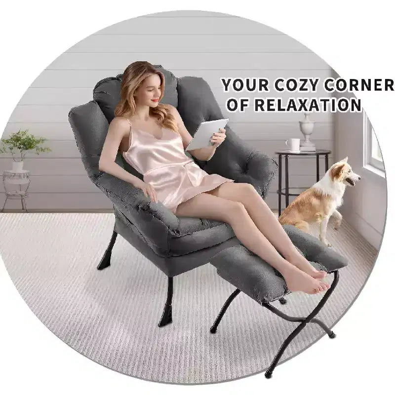 Fauteuil de salon moderne - Fauteuil à profil fin pour petits espaces