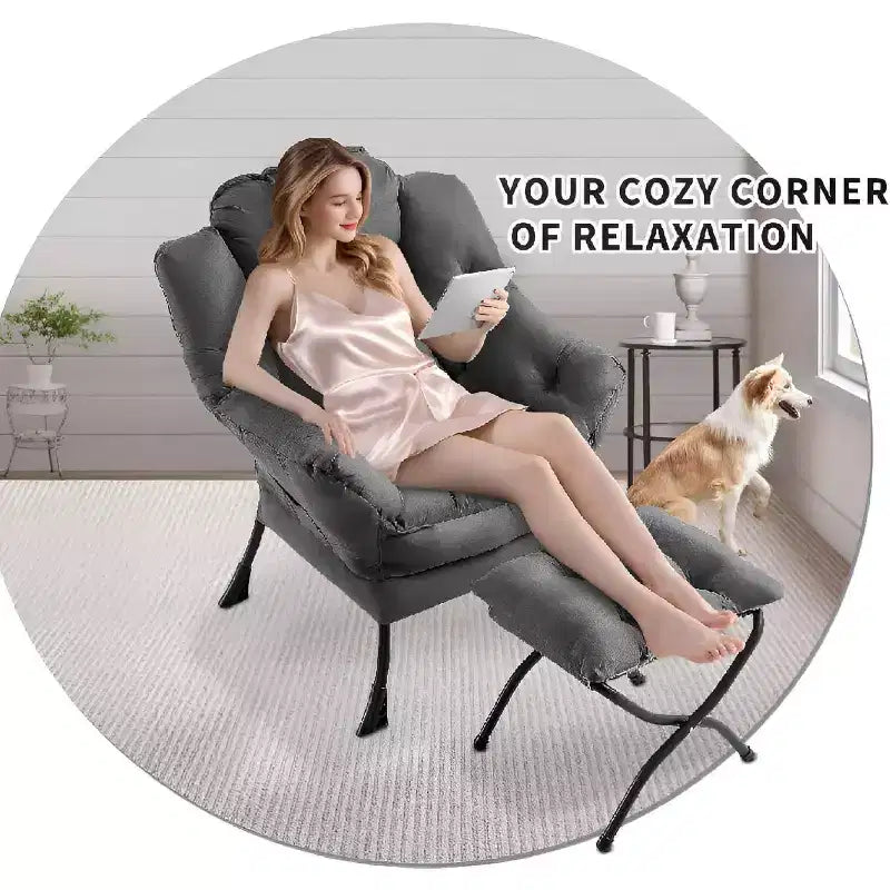 Fauteuil de salon moderne - Fauteuil à profil fin pour petits espaces
