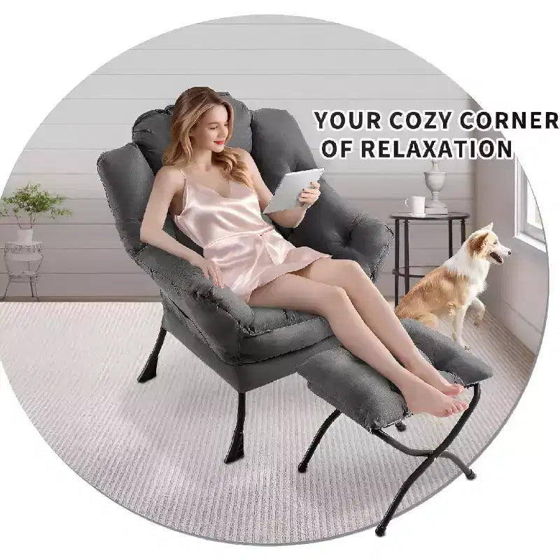 Fauteuil de salon moderne - Fauteuil à profil fin pour petits espaces