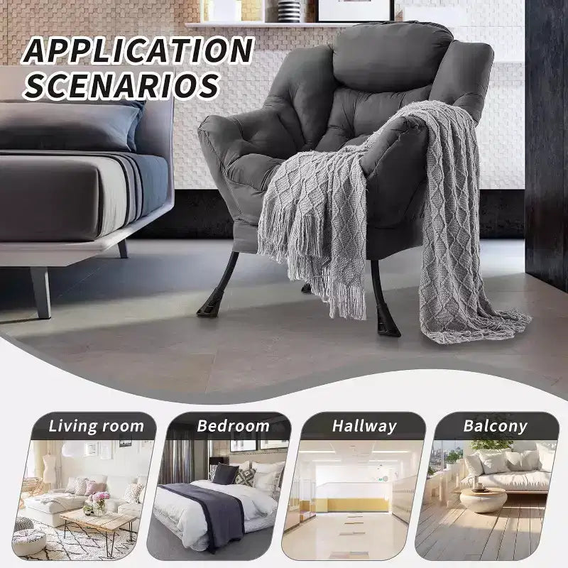 Fauteuil de salon moderne - Fauteuil à profil fin pour petits espaces