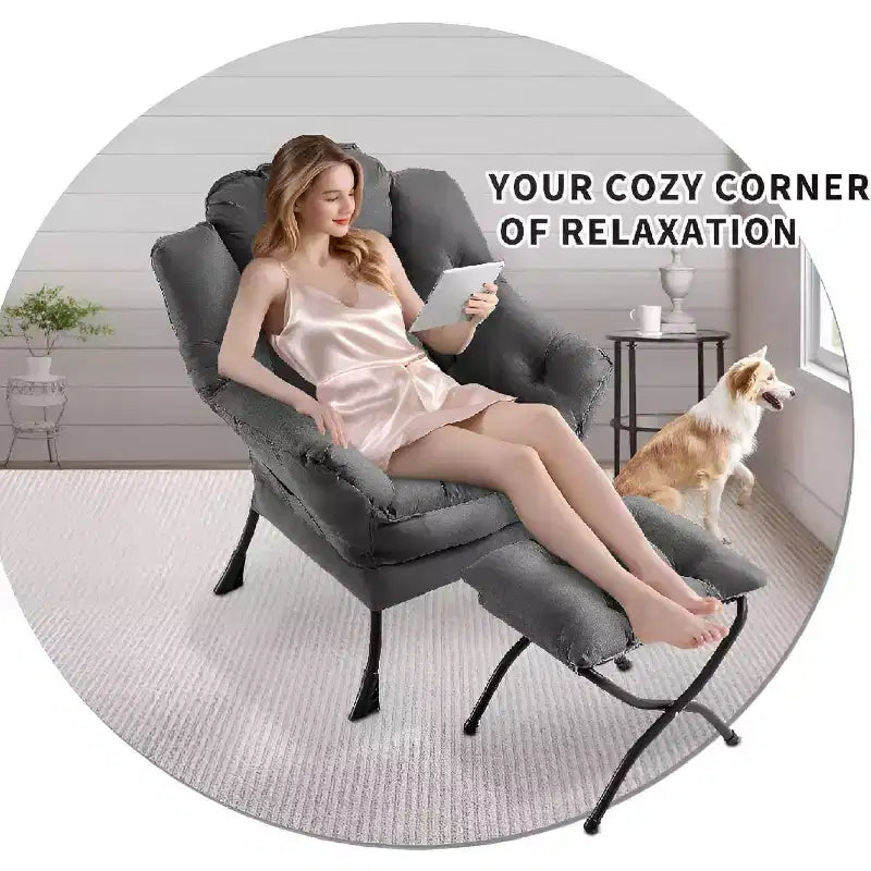 Fauteuil de salon moderne - Fauteuil à profil fin pour petits espaces