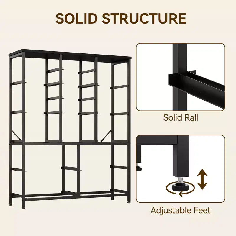 48 H Tall Fabric Dresser with 15 Drawers and Steel Frame & Wood Top, Sturdy Dressers for Bedroom, Closet, Hallway, Living Room