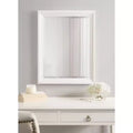 Rectangle Bathroom Wall Mirror with Matte White Frame, 21.5" x 27.5"