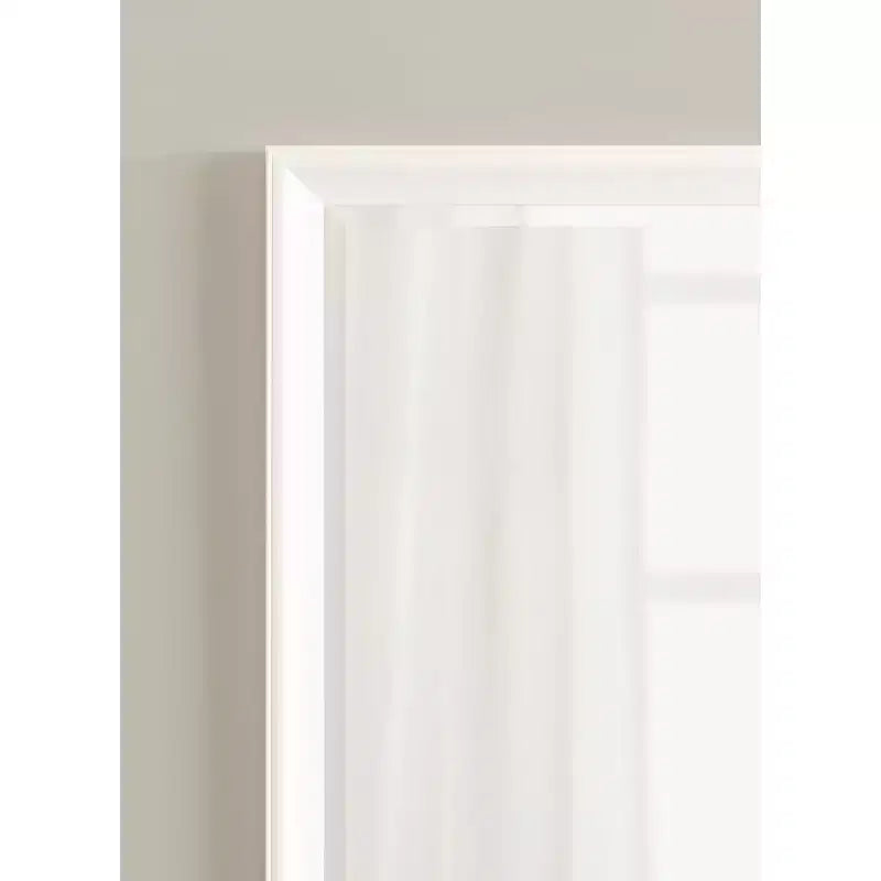 Rectangle Bathroom Wall Mirror with Matte White Frame, 21.5" x 27.5"