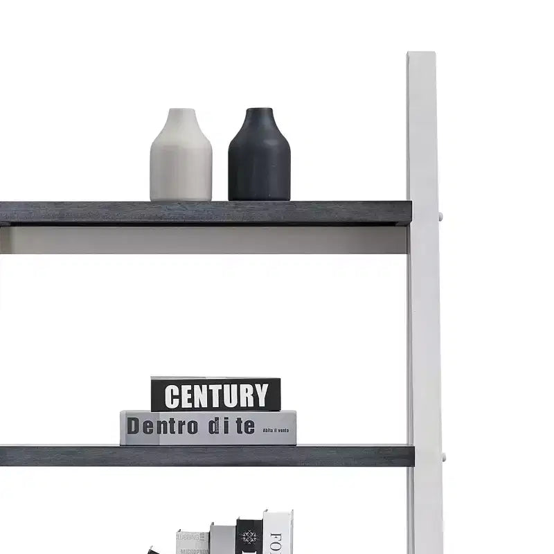 5-Tier Wood Storage Shelves, Small Bookcase for Living Room, Hallway, Office