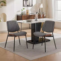Set of 2 Modern Upholstered Dining Chairs, Mid-Century Side Chairs for Dining Room or Kitchen
