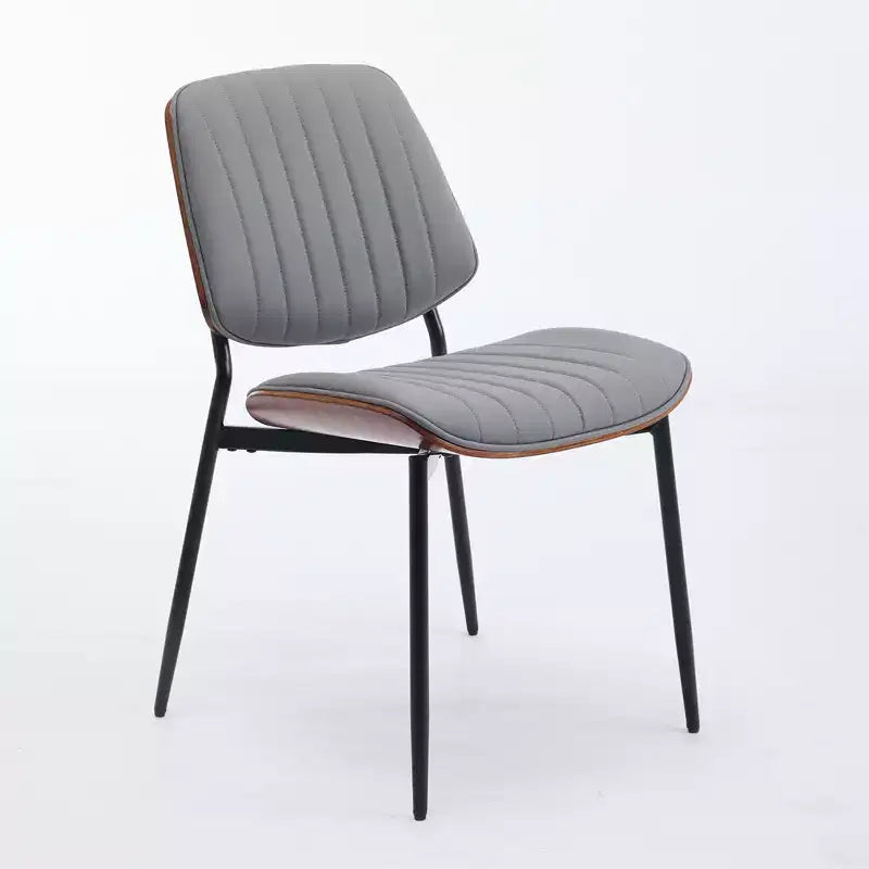 Lot de 2 chaises de salle à manger capitonnées, lin, style milieu de siècle