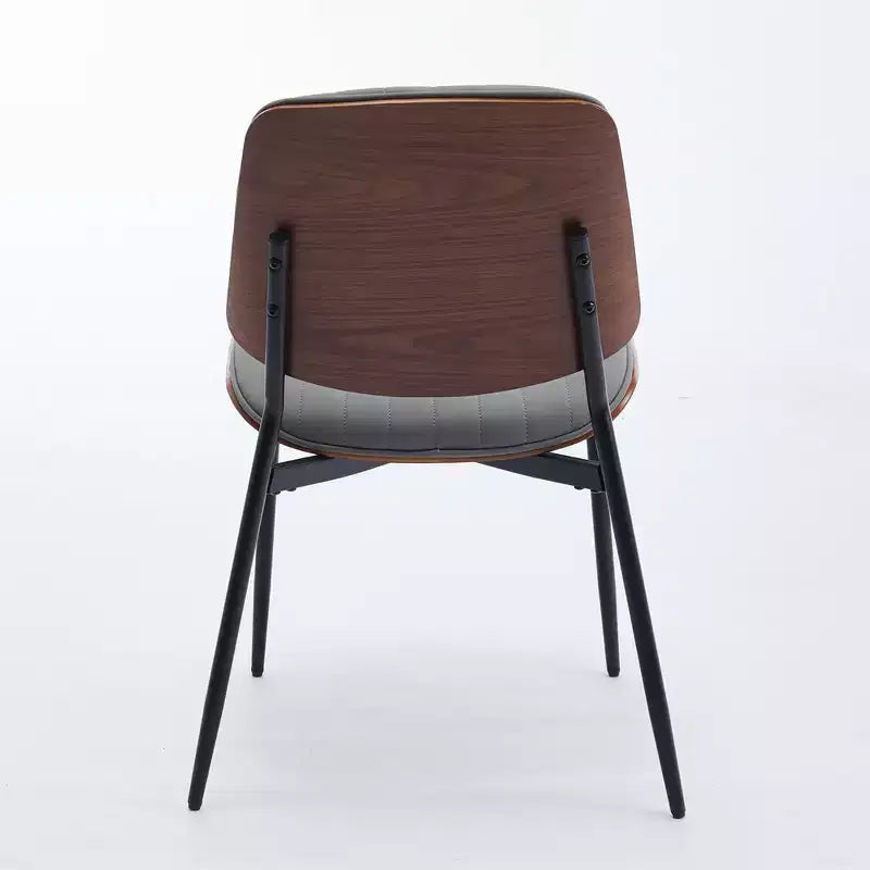 Lot de 2 chaises de salle à manger capitonnées, lin, style milieu de siècle