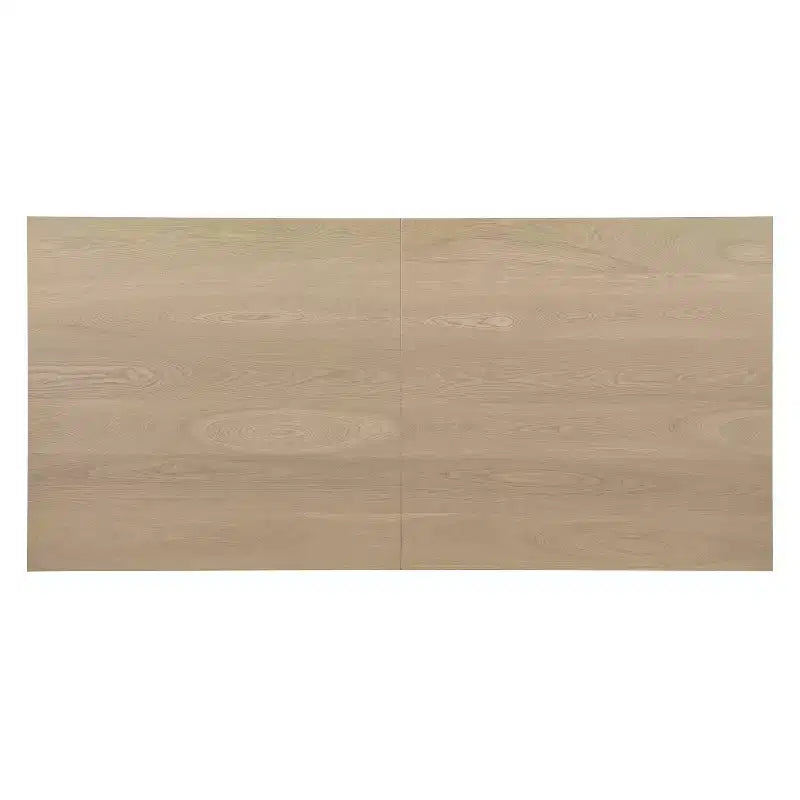 Table de salle à manger rectangulaire en bois de 213 cm pour 6 personnes, avec pied central