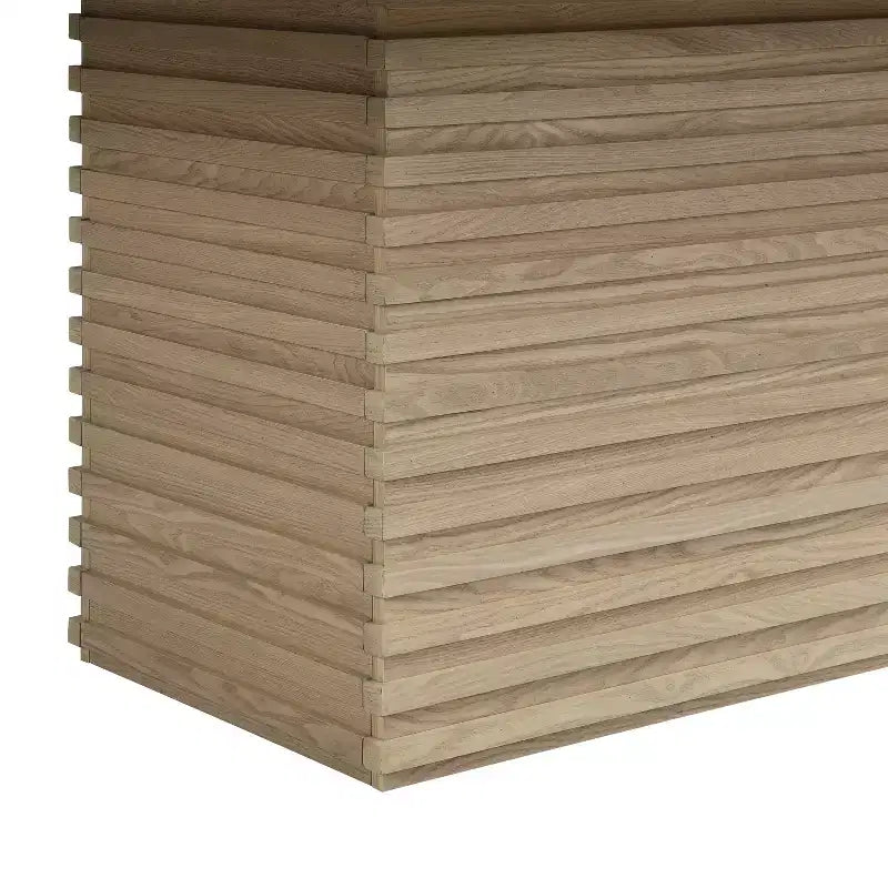 Table de salle à manger rectangulaire en bois de 213 cm pour 6 personnes, avec pied central