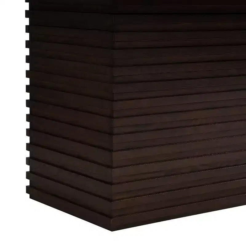 Table de salle à manger rectangulaire en bois de 213 cm pour 6 personnes, avec pied central