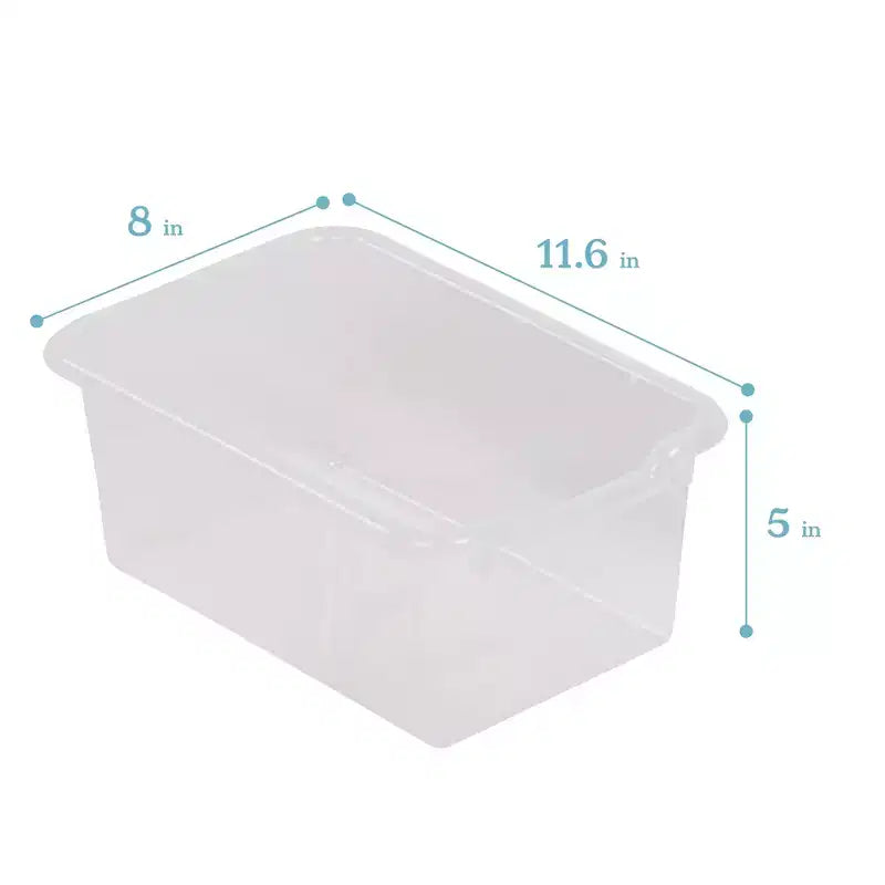 10-Cubby Mobile Storage Cabinet with Scoop Front Bins, Kids