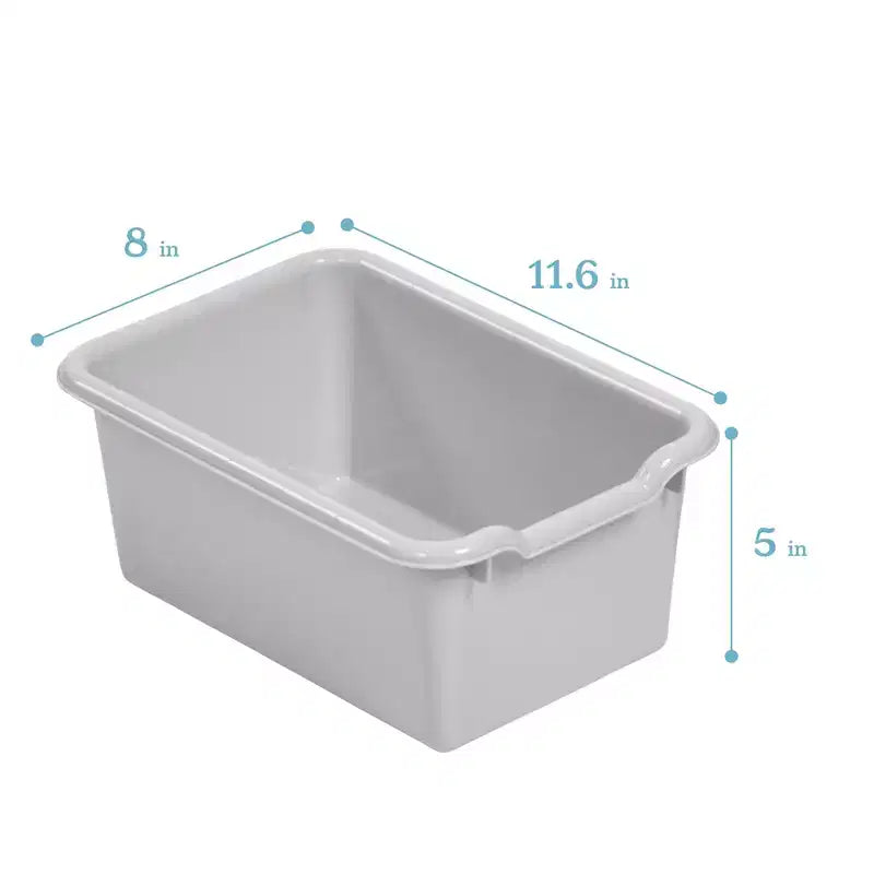 10-Cubby Mobile Storage Cabinet with Scoop Front Bins, Kids
