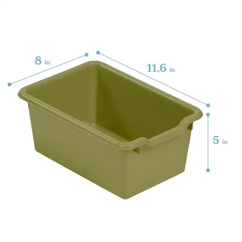 10-Cubby Mobile Storage Cabinet with Scoop Front Bins, Kids