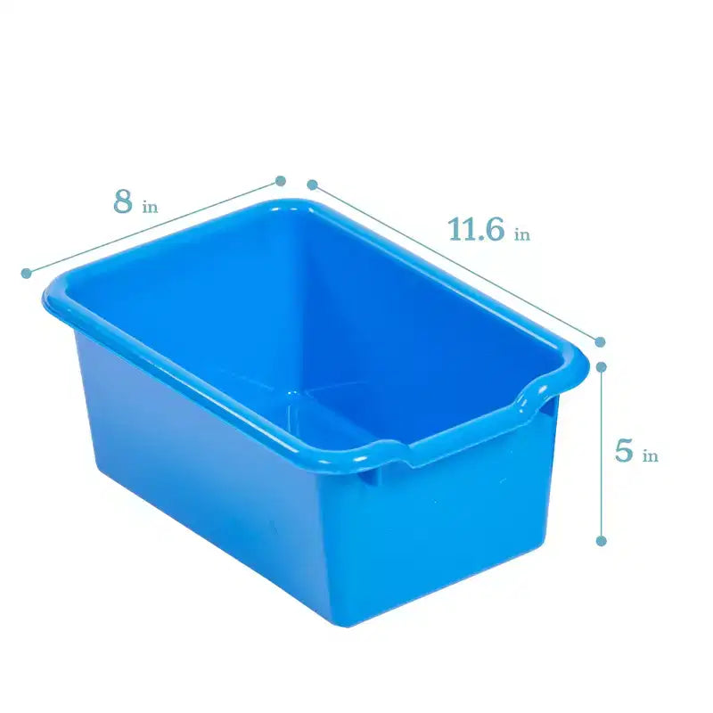 10-Cubby Mobile Storage Cabinet with Scoop Front Bins, Kids