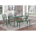 Carolina Wood Dining Bench Equestrian Green - Boraam