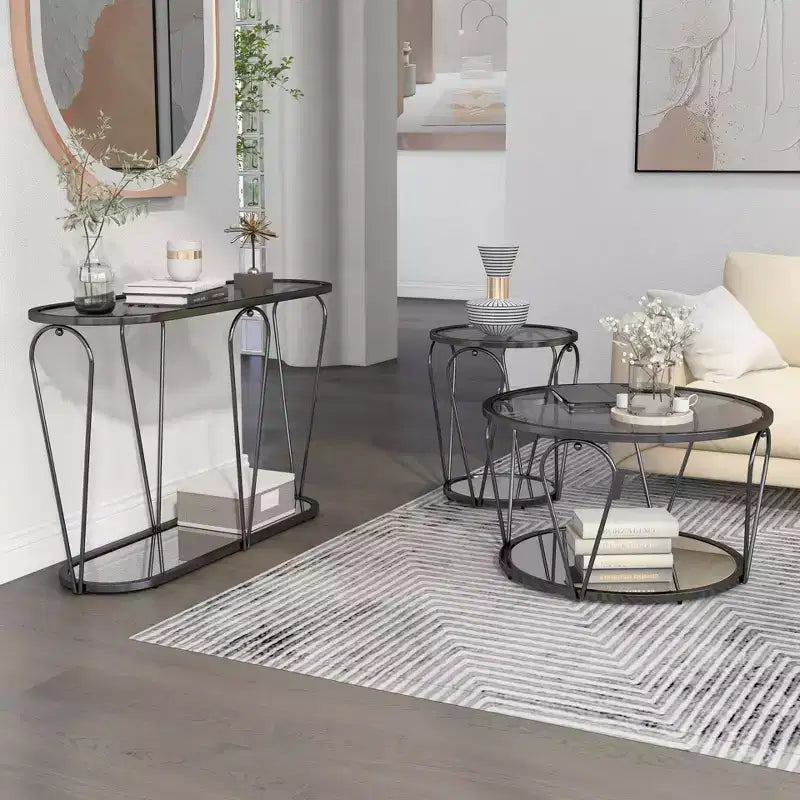 31"  Contemporary Round Coffee Table