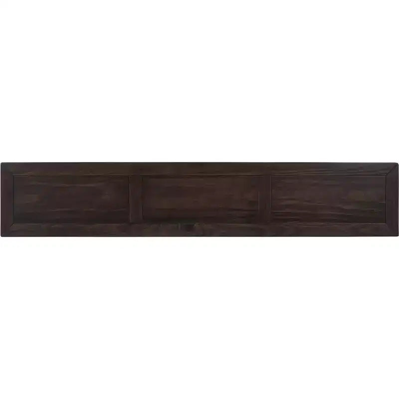 60" Rustic Console Table with 4 Drawers and Bottom Shelf, White
